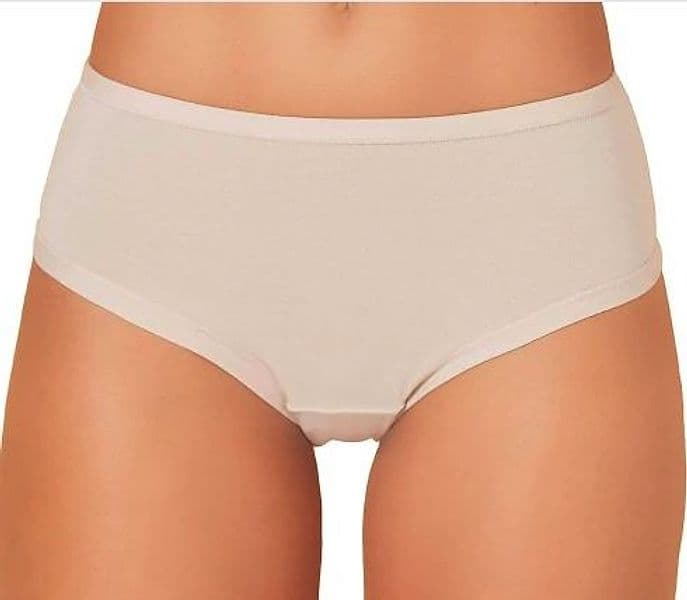 Slip Jadea Mod. 786 Midi Vita Medio Alta Cotone Elasticizzato Bianco/Nero/Nudo - 5