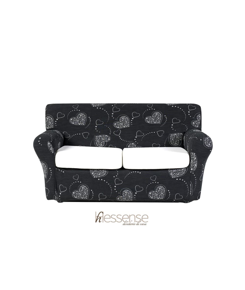 Copridivano Elasticizzato Brio Hessense Cuori - 30
