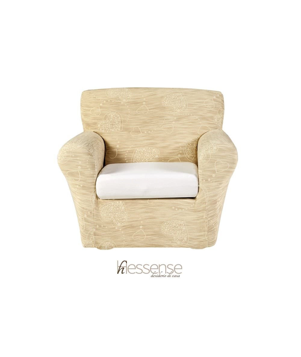 Copripoltrona Elasticizzato Brio Hessense Cuori - 17