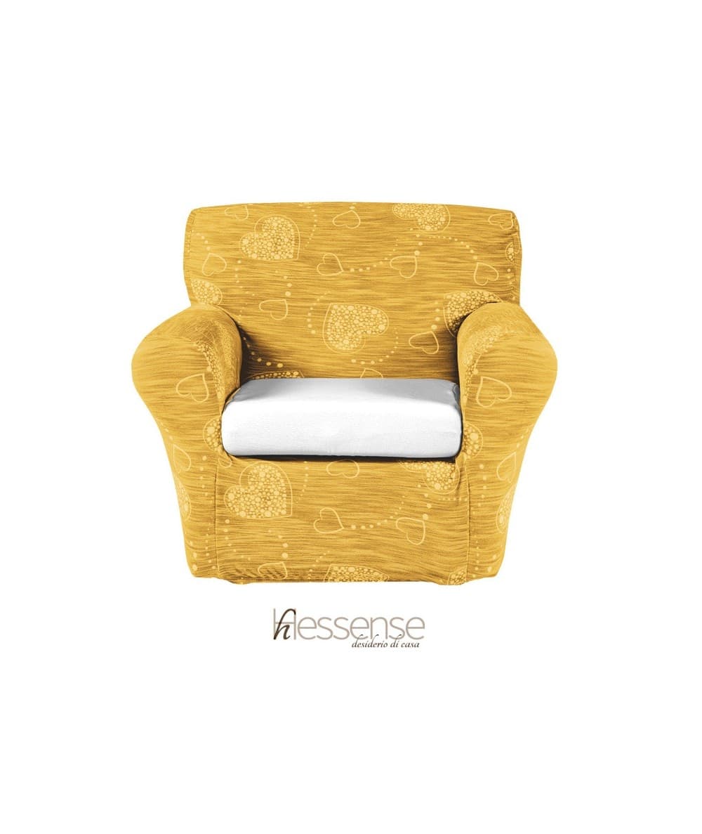 Copripoltrona Elasticizzato Brio Hessense Cuori - 15