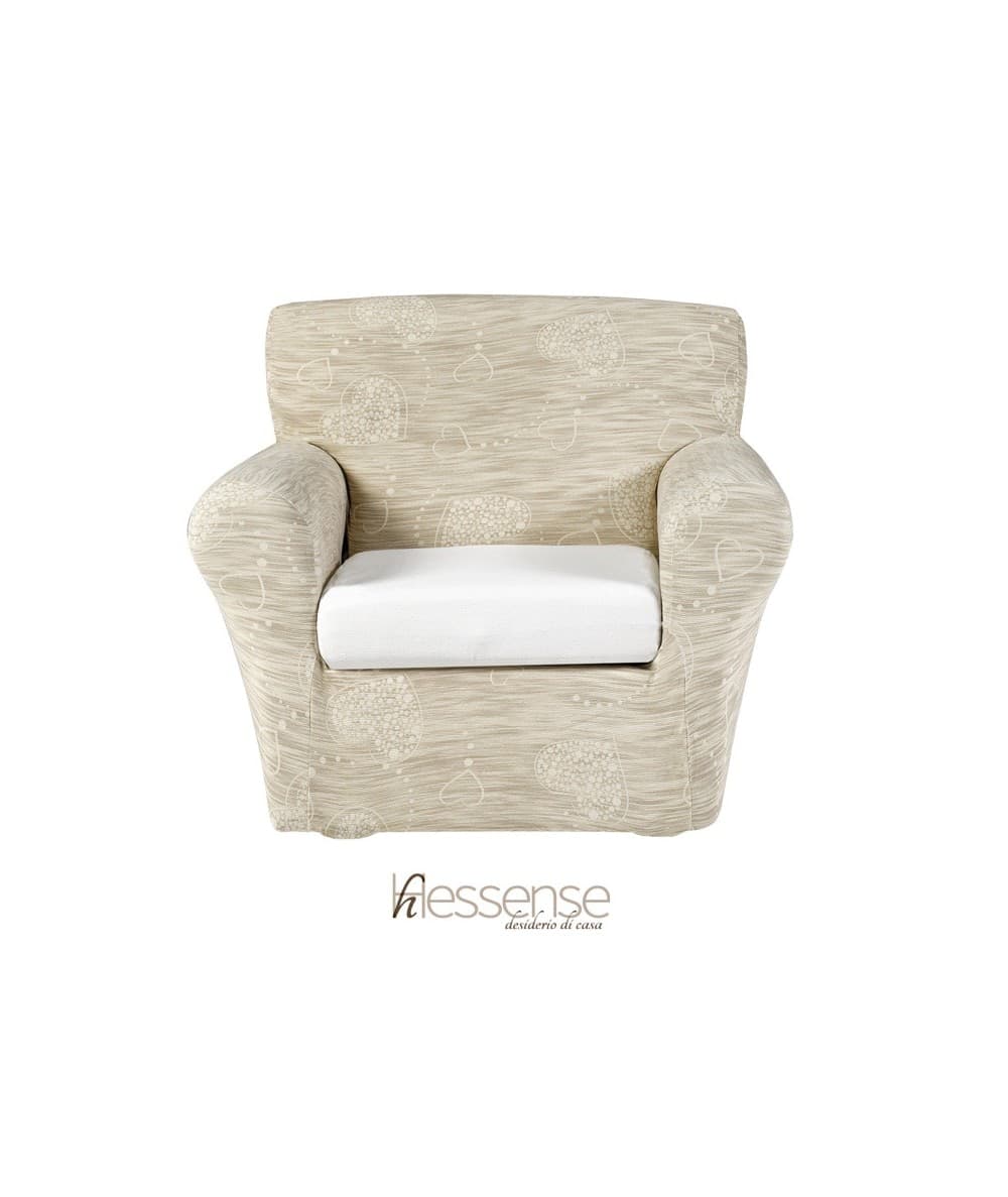 Copripoltrona Elasticizzato Brio Hessense Cuori - 18