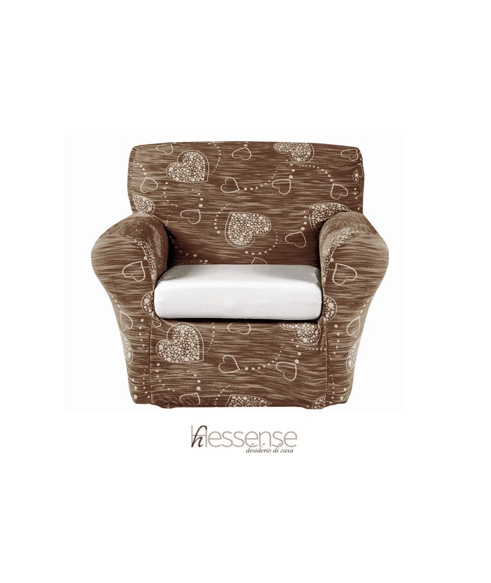 Copripoltrona Elasticizzato Brio Hessense Cuori - 25