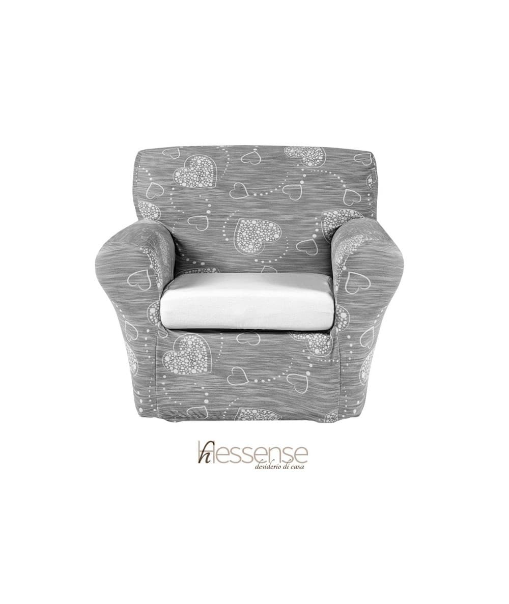 Copripoltrona Elasticizzato Brio Hessense Cuori - 16