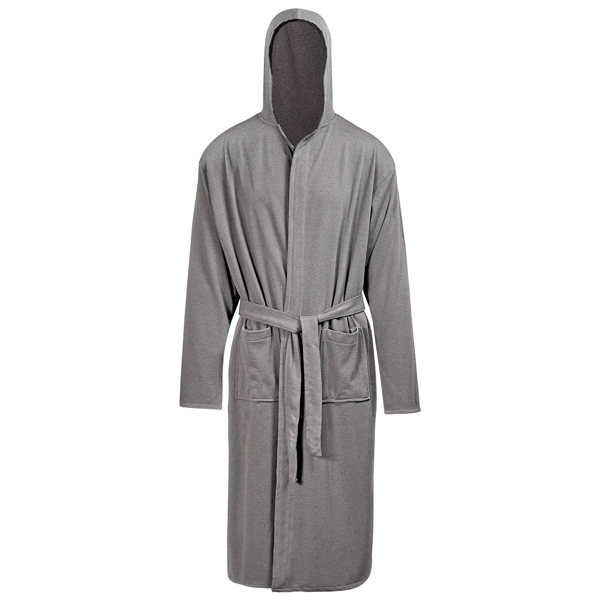 Accappatoio in Microspugna Lisbona Vingi Con Cappuccio e Cinta Unisex - 22