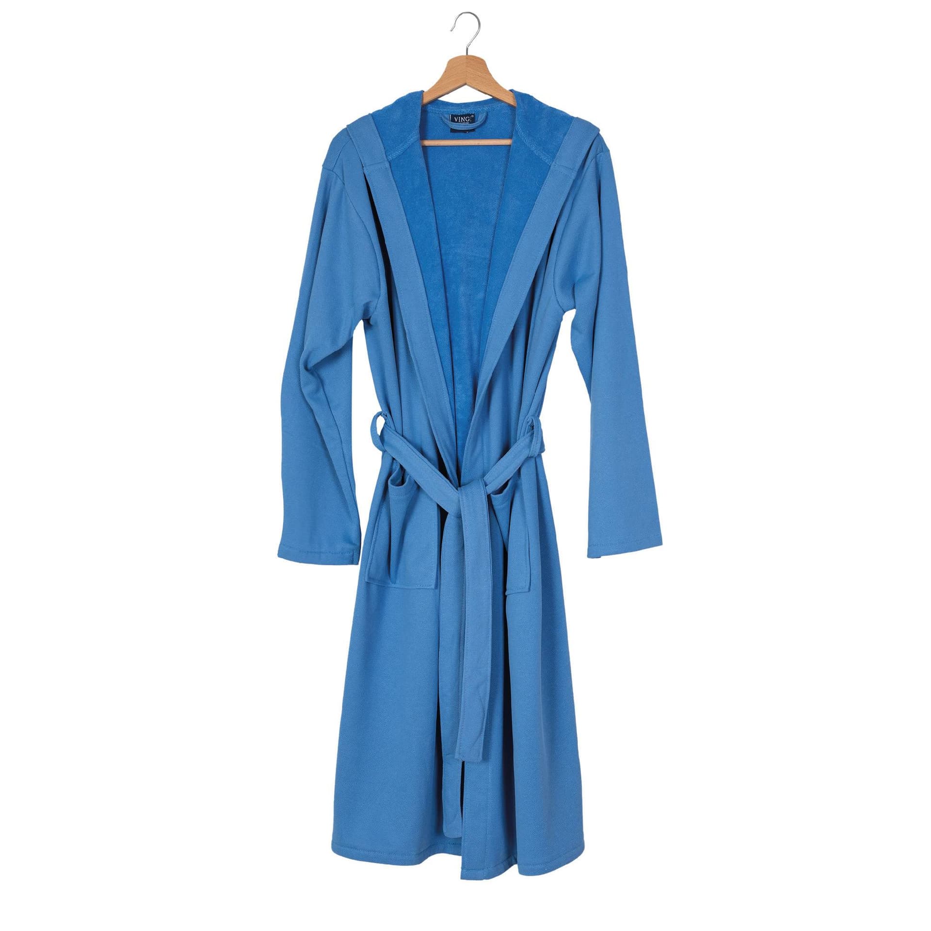 Accappatoio in Microspugna Lisbona Vingi Con Cappuccio e Cinta Unisex - 18