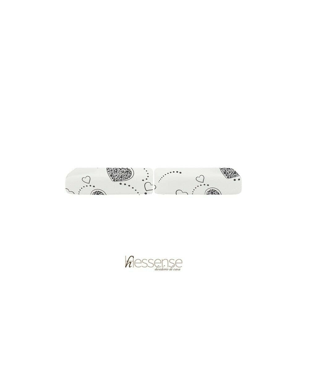 Coppia Copricuscini Brio Hessense Cuori - 8