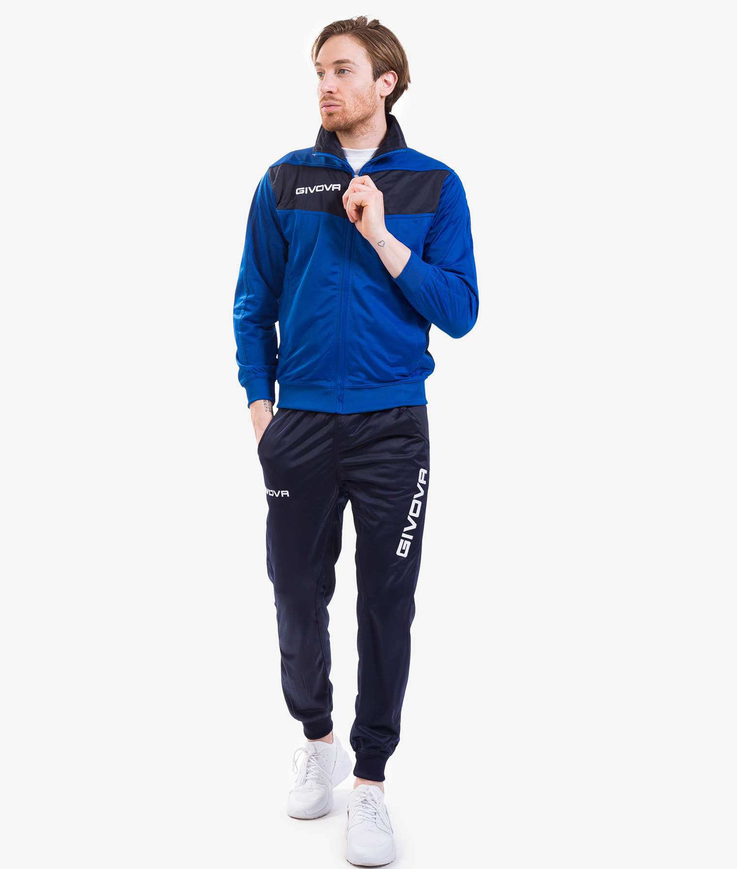 Tuta Sportiva Visa Triacetato Unisex - Givova – rosso-nero, XXL – giacca