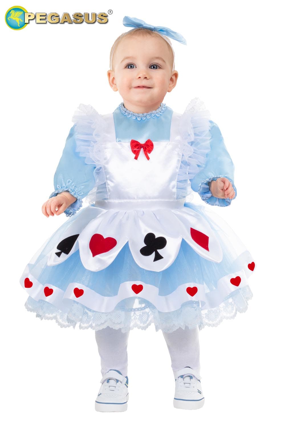 COSTUME CARNEVALE ALICE LUSSO NEONATA DA 10 A 36 MESI - PEGASUS 2117 - 4