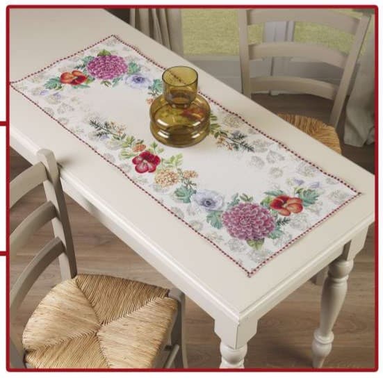 Runner FLOWER in gobelin 40×100 cm – 47×140 cm – Maè – Via roma 60 - 2