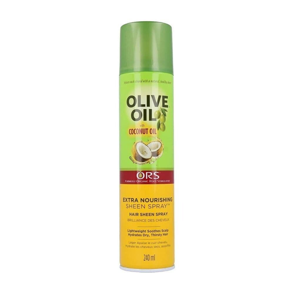 ORS OLIVE OIL WITH COCONUT OIL EXTRA NOURISHING SHEEN SPRAY HAIR BRILLIANCE WITH NATURAL HEALTHY SHEEN  240ML PER CAPELLI –
