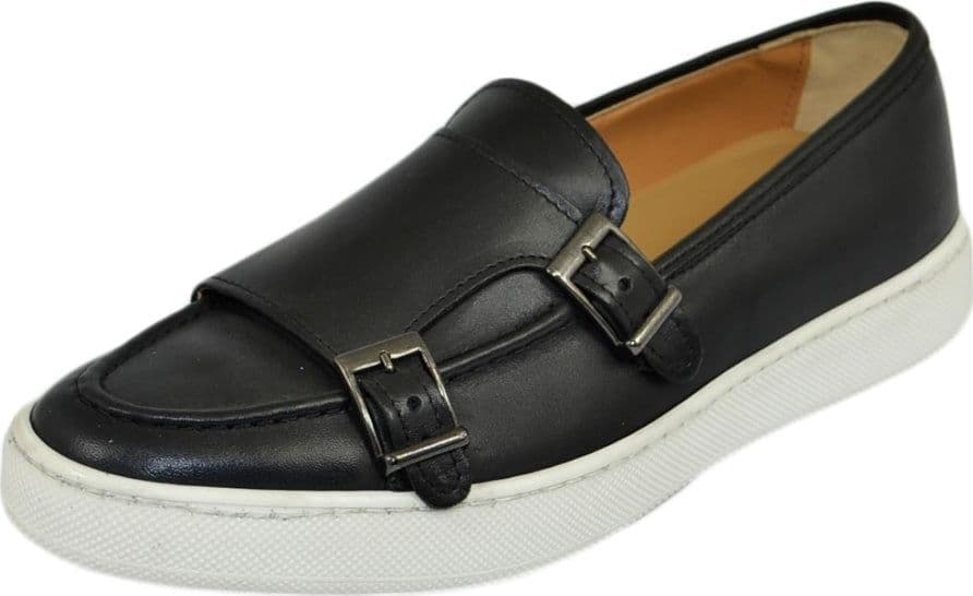 Mocassino doppia fibbia in pelle con suola sportiva - Auro Luxury Sport - 14