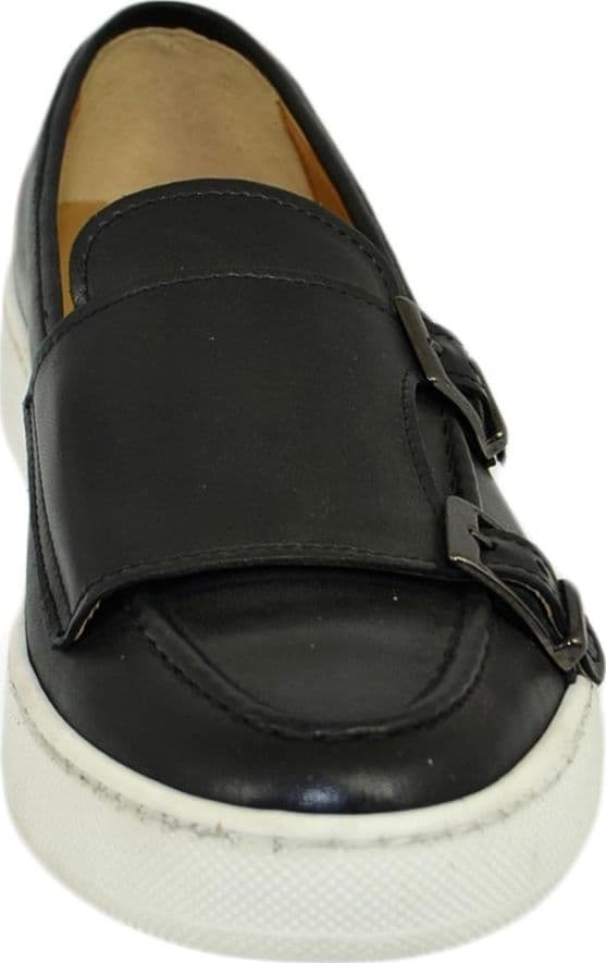 Mocassino doppia fibbia in pelle con suola sportiva - Auro Luxury Sport - 15