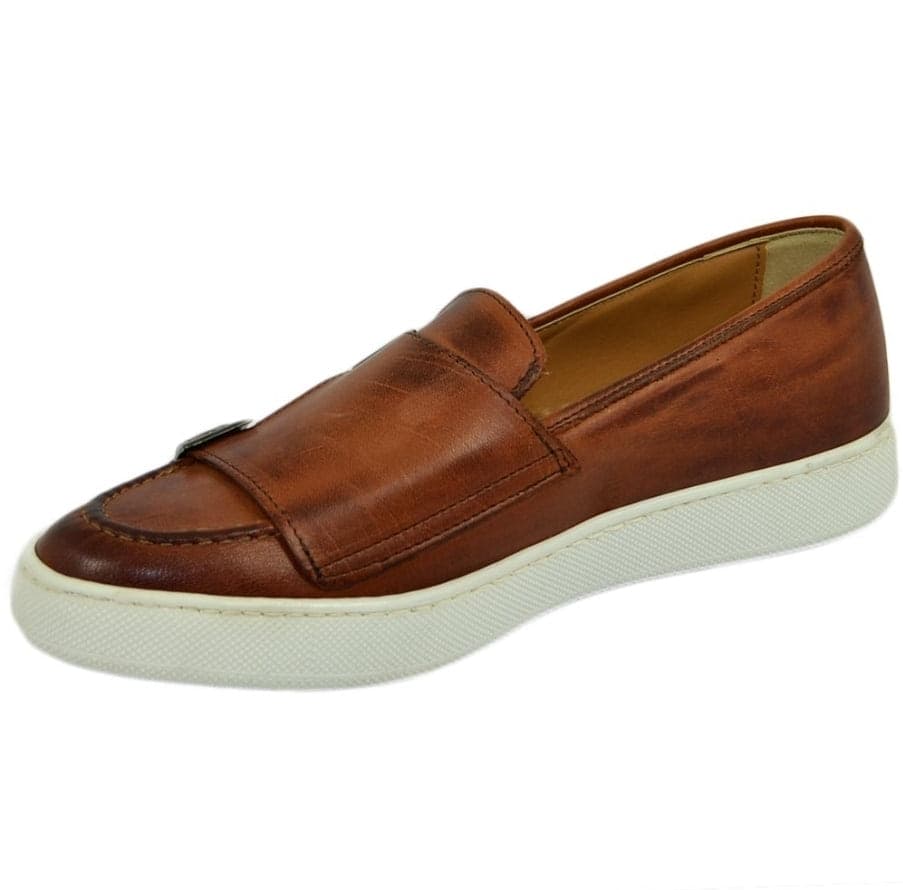 Mocassino doppia fibbia in pelle con suola sportiva - Auro Luxury Sport in Loafer e mocassini Affari di Famiglia - Sant’Angelo a Cupolo, commercioVirtuoso.it