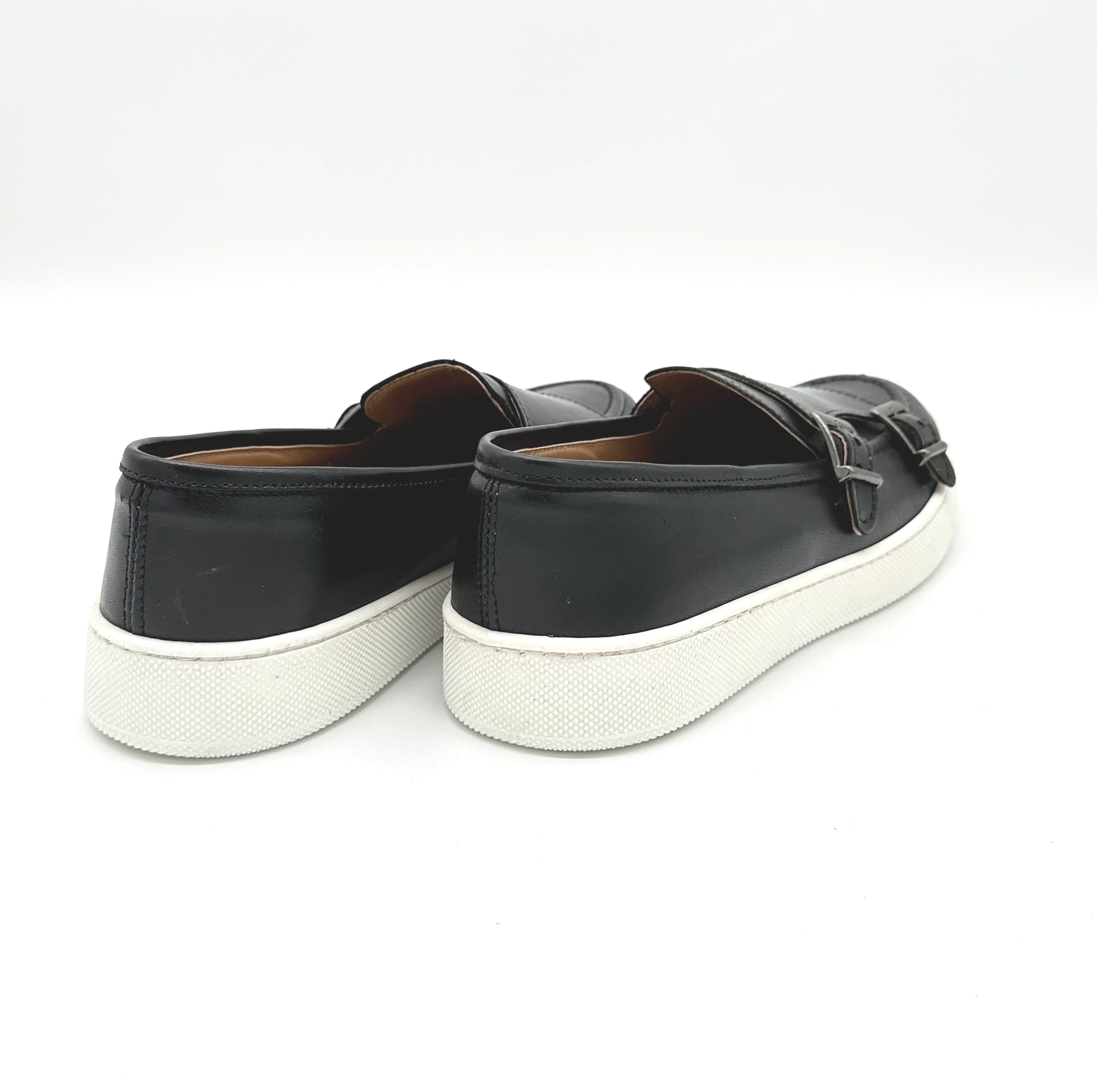 Mocassino doppia fibbia in pelle con suola sportiva - Auro Luxury Sport - 10