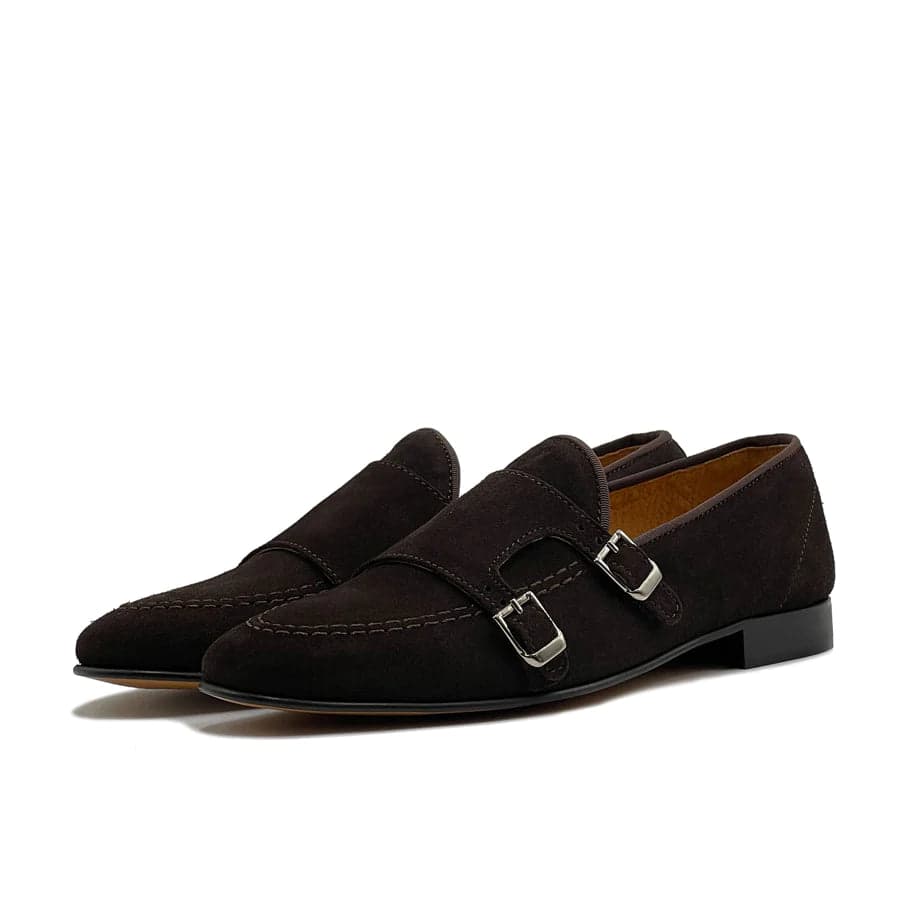 Mocassino doppia fibbia in camoscio - Auro Chamois in Loafer e mocassini Affari di Famiglia - Sant’Angelo a Cupolo, commercioVirtuoso.it