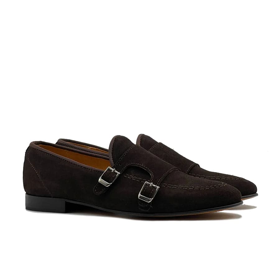 Mocassino doppia fibbia in camoscio - Auro Chamois in Loafer e mocassini Affari di Famiglia - Sant’Angelo a Cupolo, commercioVirtuoso.it