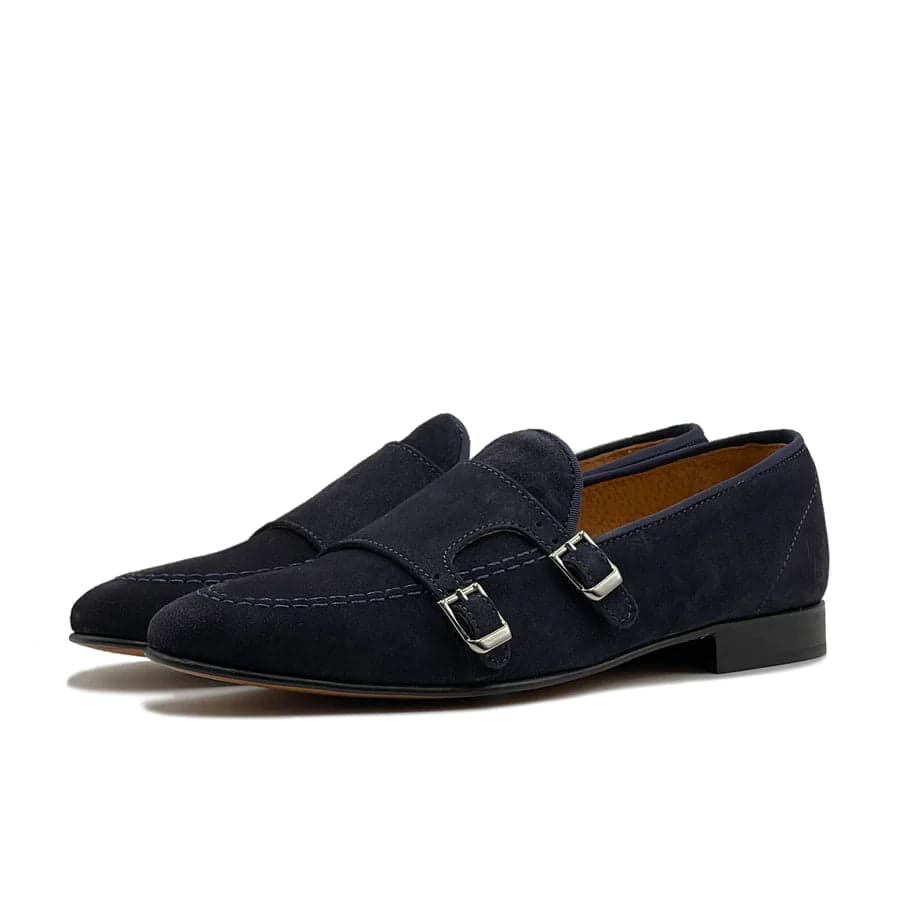 Mocassino doppia fibbia in camoscio - Auro Chamois in Loafer e mocassini Affari di Famiglia - Sant’Angelo a Cupolo, commercioVirtuoso.it