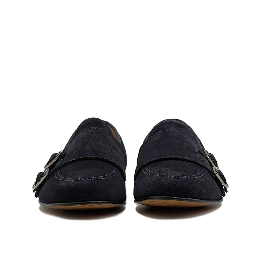 Mocassino doppia fibbia in camoscio - Auro Chamois - 21