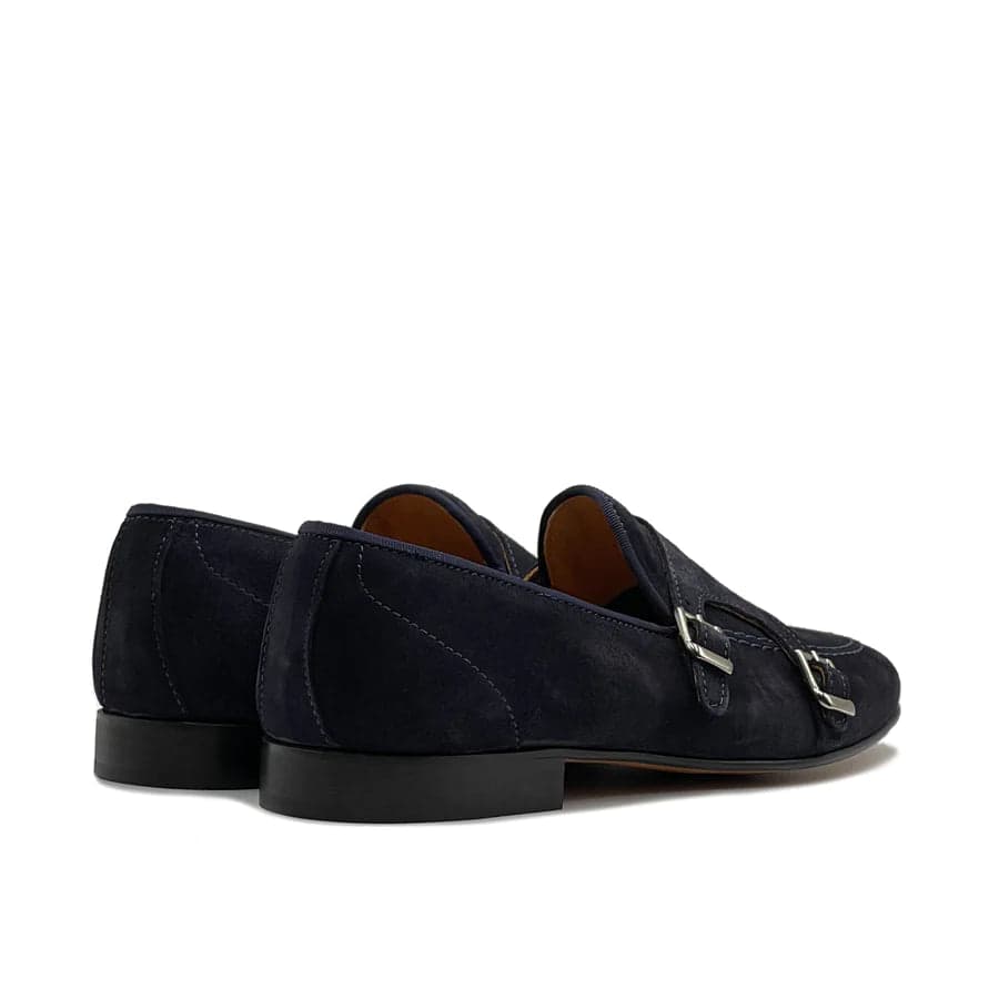 Mocassino doppia fibbia in camoscio - Auro Chamois - 23