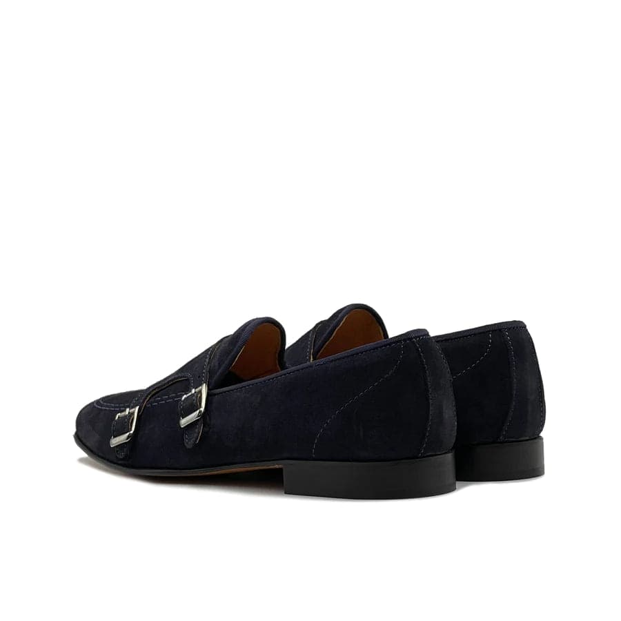 Mocassino doppia fibbia in camoscio - Auro Chamois - 24
