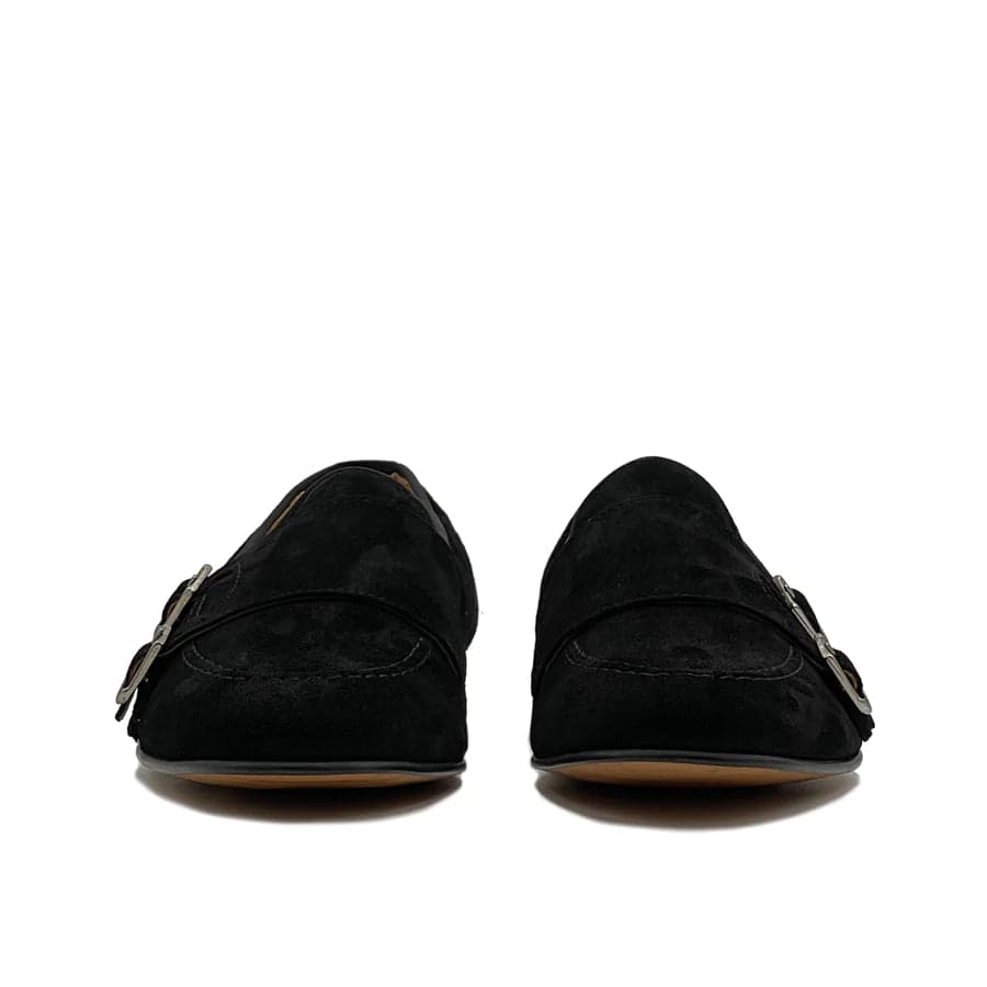 Mocassino doppia fibbia in camoscio - Auro Chamois - 27