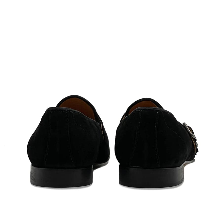 Mocassino doppia fibbia in camoscio - Auro Chamois - 28