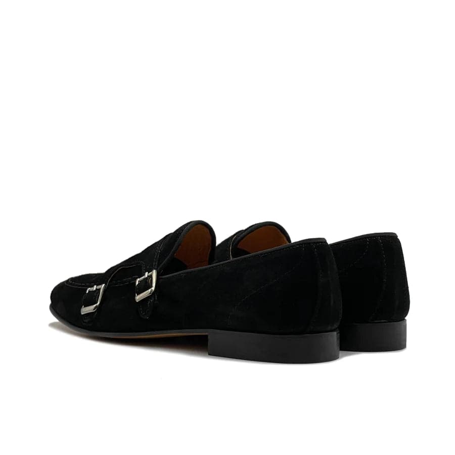 Mocassino doppia fibbia in camoscio - Auro Chamois - 29