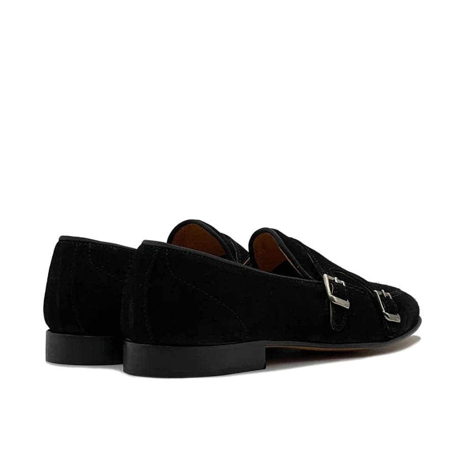 Mocassino doppia fibbia in camoscio - Auro Chamois - 30
