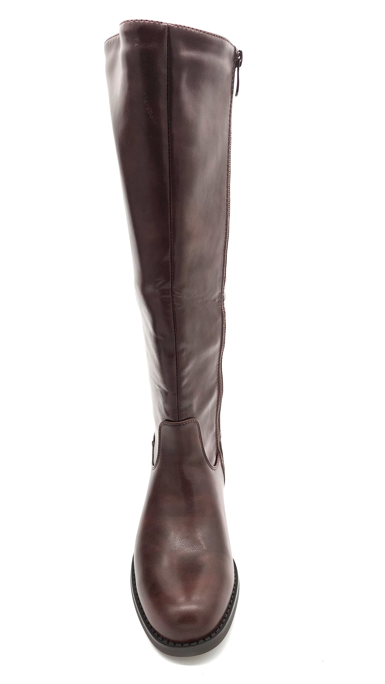 Brown - Stivali donna in ecopelle con elastico marrone in Stivali Affari di Famiglia - Sant’Angelo a Cupolo, commercioVirtuoso.it