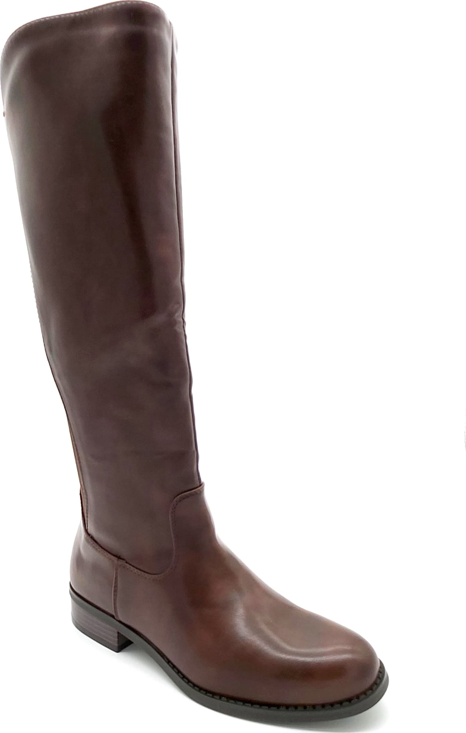 Brown - Stivali donna in ecopelle con elastico marrone in Stivali Affari di Famiglia - Sant’Angelo a Cupolo, commercioVirtuoso.it