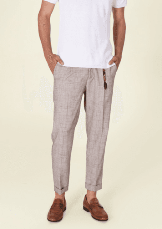 Pantalone con pince slim fit - 6