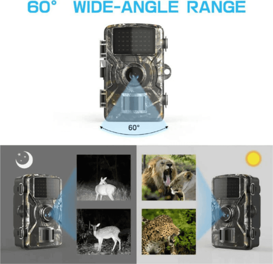 Fototrappola ad altissima risoluzione visione notturna  invisibilE foto e video con audio rilevazione movimento - 4