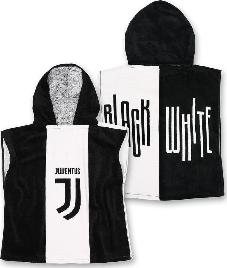 Poncho Juventus FC - Telo Spugna mare - Accappatoio - Taglia Unica 50x50 - Novia