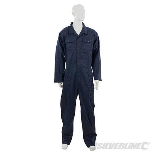 Tuta da lavoro elasticizzata con tasche colore blu marino Silverline in Abbigliamento Eternal Brico - Ariano Irpino, commercioVirtuoso.it