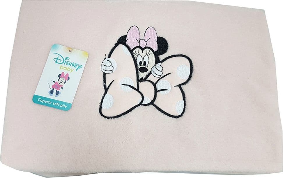 Copertina Plaid in Pile CM 75x100 Walt Disney Topolino e Minnie - 2
