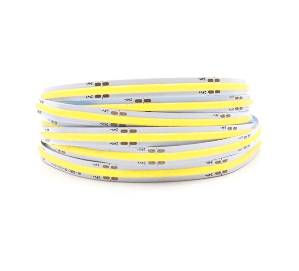 Striscia Led Cob Luce Bianca Bobina 50 Metri 24 V Strip Smd 600 Watt 6500k - 5