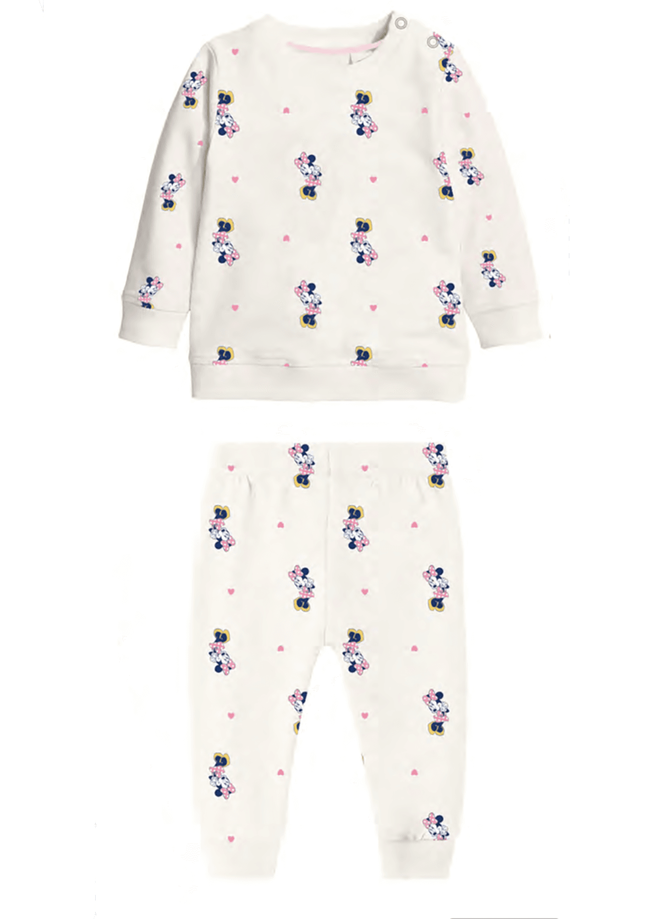 Pigiama Minnie da 12 a 30 Mesi caldo cotone - 4