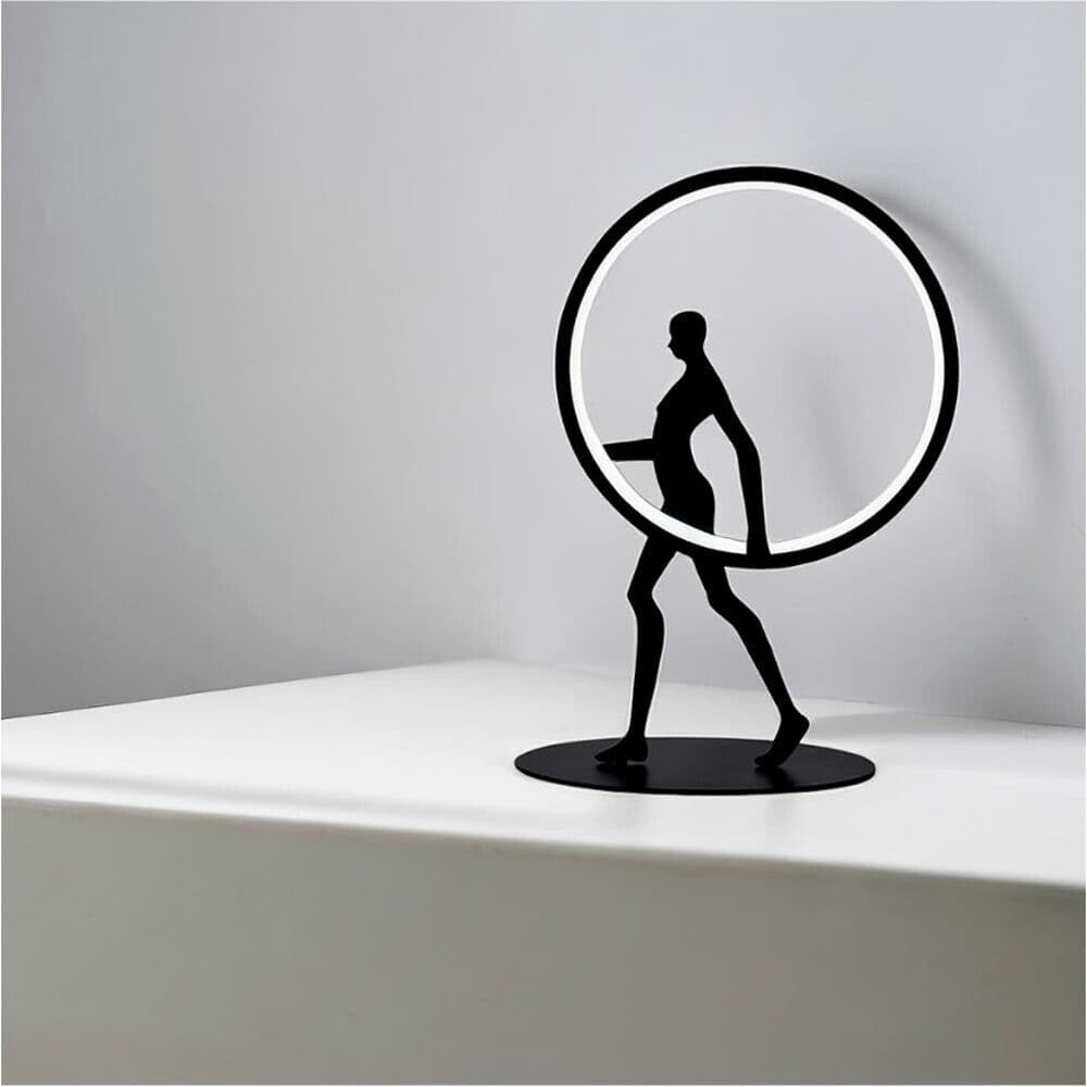Lampada Led Luce Bianca Lume Da Tavolo Scrivania 9 W Scultura Corpo Umano Modern - 5
