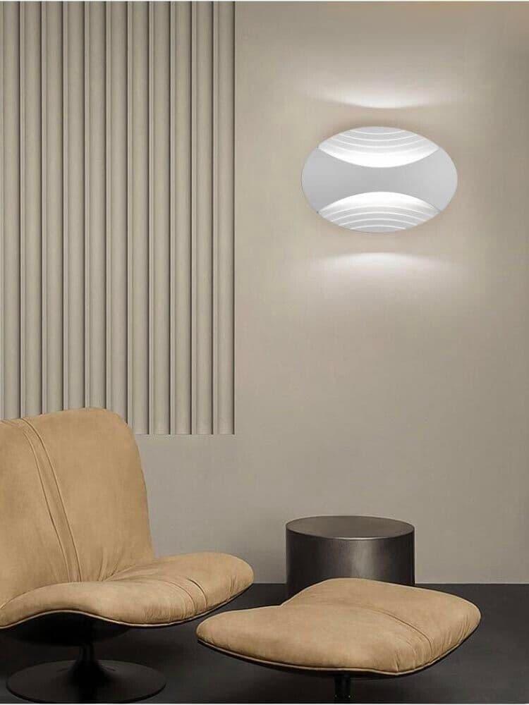 Applique Led 6 Watt Da Parete 3 Tonalit� Luce Bianca Calda Naturale Aq15 Bianco - 5