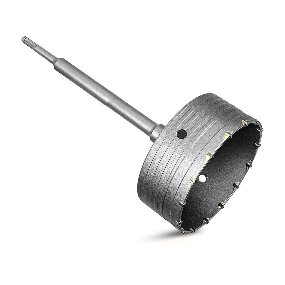 Fresa A Tazza 160 Mm Carotatrice Muro Asta Sds Plus 50 Cm Prolunga Da Trapano - 4