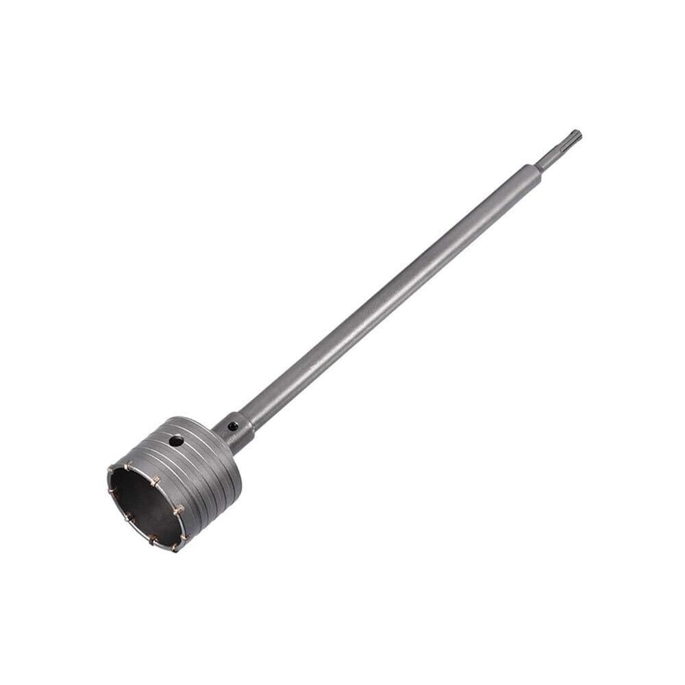 Fresa Muro Cemento A Tazza 75 Mm Asta Prolunga 60 Cm Attacco Trapano Sds Plus - 3