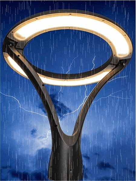 Lampione Da Giardino 100 Watt Lampada Led Luce Naturale Moderno X Vialetto Ip65 - 5
