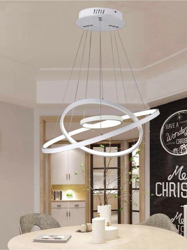 Lampadario A Sospensione 51 Watt Led 3 Tonalita Luce Bianca Calda Naturale - 5
