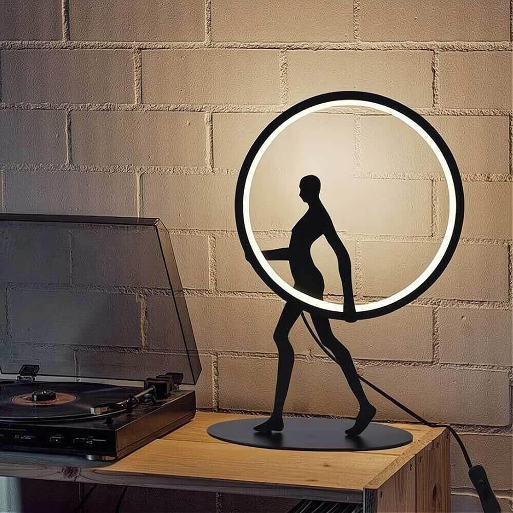 Lampada Led Luce Naturale Lume Da Tavolo Scrivania 9 Watt Scultura Corpo Umano - 5