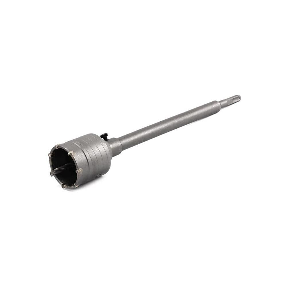 Fresa Per Muro A Tazza 55 Mm Asta Prolunga 50 Cm Attacco Trapano Sds Plus - 3
