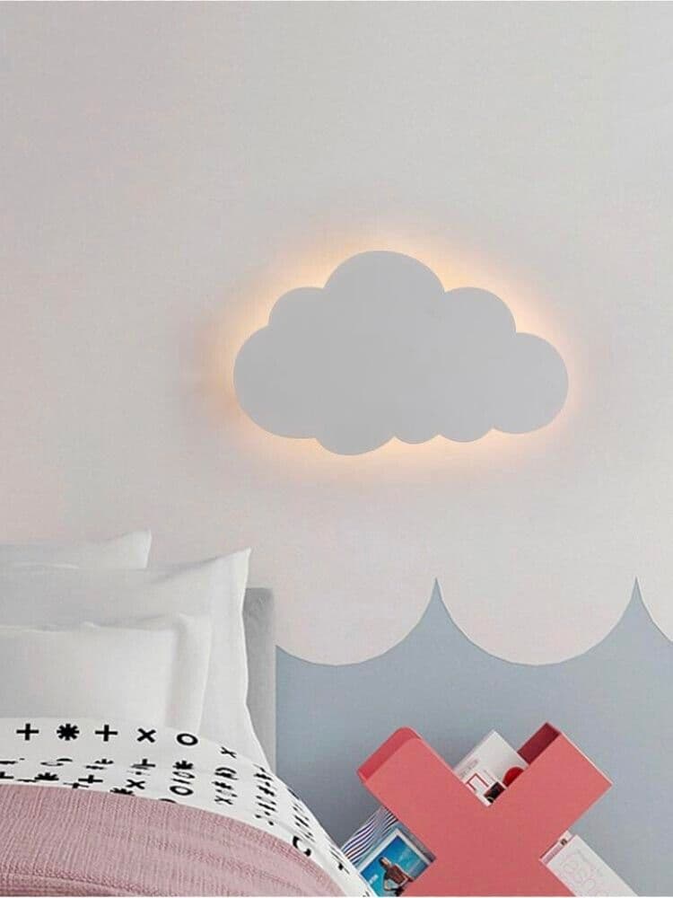 Applique Led Luce Bianca Calda Naturale A Forma Di Nuvola Lampada Da Parete 9 W - 5
