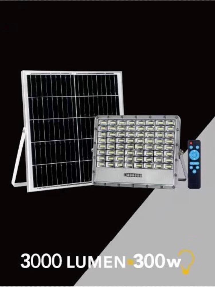 300 W Faro Led Pannello Solare Illuminatore Luce Bianca Telecomando - 5