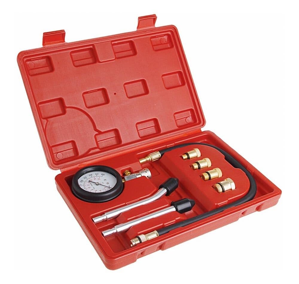 Kit Tester Manometro Controllo Pressione Compressione Pistone Motore Cilindri - 3