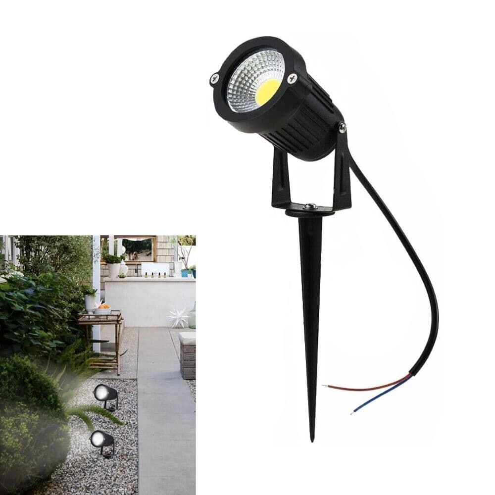 Faretto Led 5 W Luce Bianca Proiettore Picchetto Da Terra Giardino  Es06-nf - 5