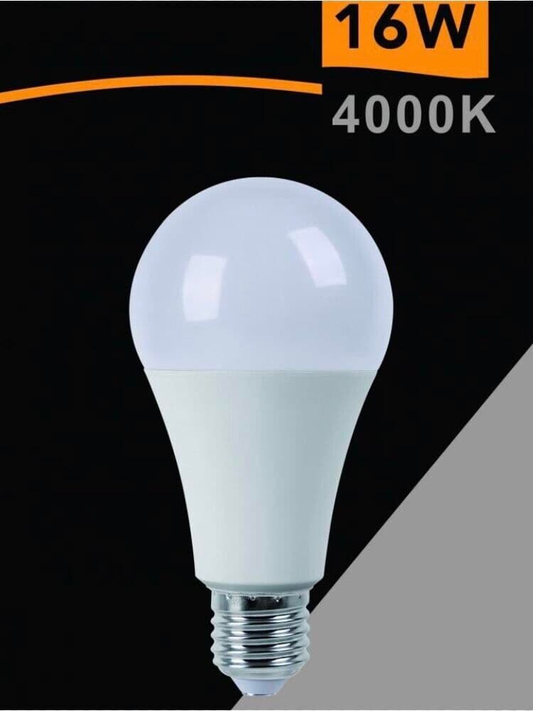 Lampadina Led 16 W Lampada Luce Naturale 4000k E27 A70 - 4
